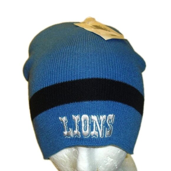 NFL Other - Detroit Lions Mens Adult Winter hat cap Beanie New Tags Blue Black Nfl
